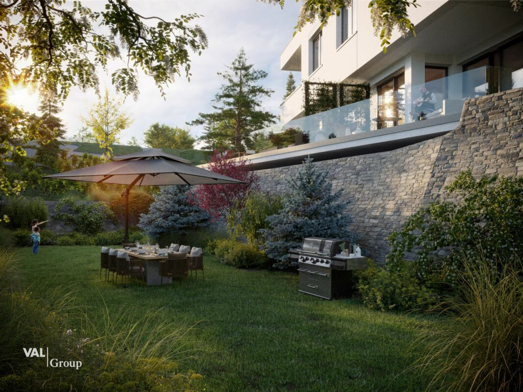 Votre nouvelle résidence avec jardin privé dans une villa contemporaine en cours de construction