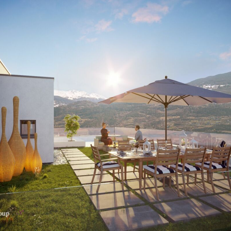 Votre nouvelle résidence avec jardin privé dans une villa contemporaine en cours de construction